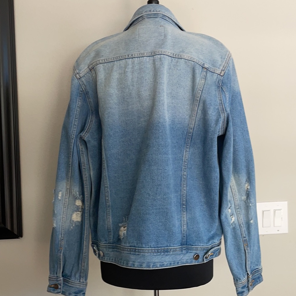 blue wash guess jacket - Picture 3 of 4